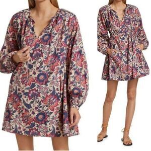Anthropologie Chufy Memories Of Romania Gabi Organic Cotton Mini Dress Nicu